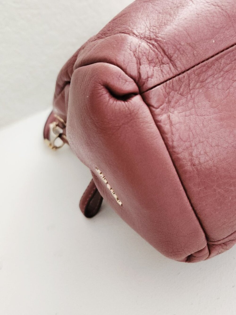 Coach Phoebe Mauve/Purple Leather Shoulder Bag Purse - Picture 8 of 14